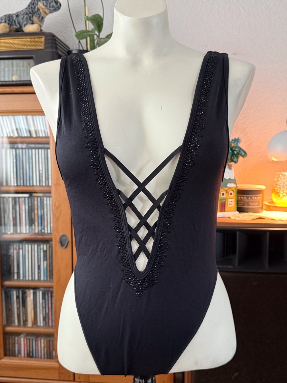 Sexy Vintage La Senza jewelled bodysuit